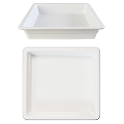 GN 2/3 65mm Deep Gastronorm Pan, Melamine, White 