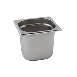 Stainless Steel Gastronorm Pan 1/6 - 100mm deep (Each) Stainless, Steel, Gastronorm, Pan, 1/6, 100mm, deep, Nevilles