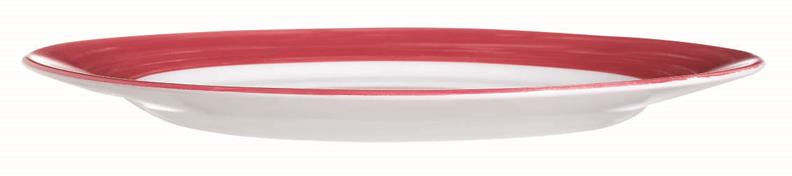 Brush Cherry Red Dinner Plate 9.3” 23.5cm (24 Pack) Brush, Cherry, Red, Dinner, Plate, 9.3", 23.5cm