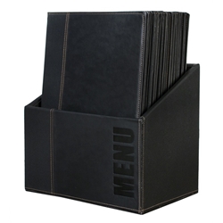Contemporary Menu Box + 20 A4 Black Menus (Each) Contemporary, Menu, Box, 20, A4, Black, Menus, Nevilles