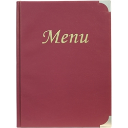 A4 Menu Holder Wine Red 8 Pages (Each) A4, Menu, Holder, Wine, Red, 8, Pages, Nevilles