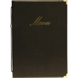 Classic A4 Menu Holder Black 4 Pages (Each) Classic, A4, Menu, Holder, Black, 4, Pages, Nevilles