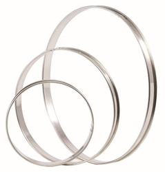 Matfer Plain Flan Ring Tin 180mm 