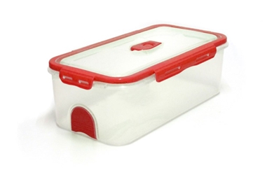 Pacnvac Standard Storage Container Straight Sided GN1/3 Red 