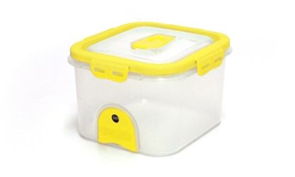 Pacnvac Standard Storage Container Straight Sided GN1/6 Yellow 