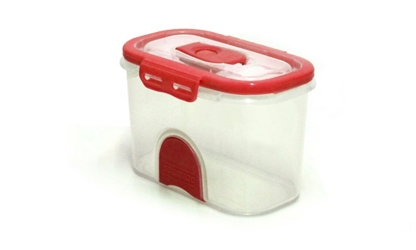 Pacnvac Standard Storage Container Straight Sided GN 1/9 Red 