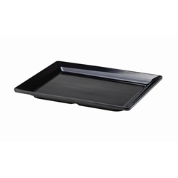 Black Melamine Platter GN 1/2 Size 32 X 26cm (Each) Black, Melamine, Platter, GN, 1/2, Size, 32, 26cm, Nevilles