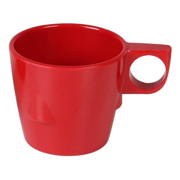 7 oz, 3 1/4? / 80mm Stacking Cup, Pure Red (12 Pack) 