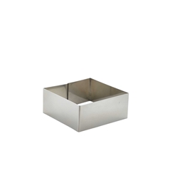 Stainless Steel Square Mousse Ring 8x3.5cm (Each) Stainless, Steel, Square, Mousse, Ring, 8x3.5cm, Nevilles