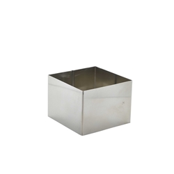 Stainless Steel Square Mousse Ring 8x6cm (Each) Stainless, Steel, Square, Mousse, Ring, 8x6cm, Nevilles