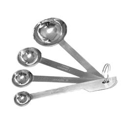 Stainless Steel Measuring Spoon Set (1/4, 1/2, 1 tsp, 1 tbsp) 