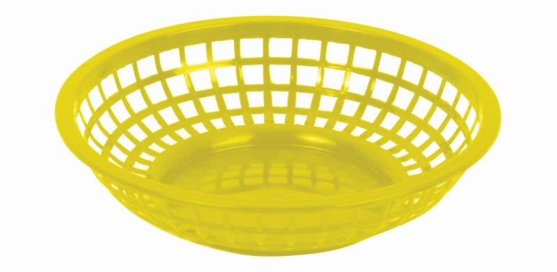 203mm / 8 Round Basket, Yellow 