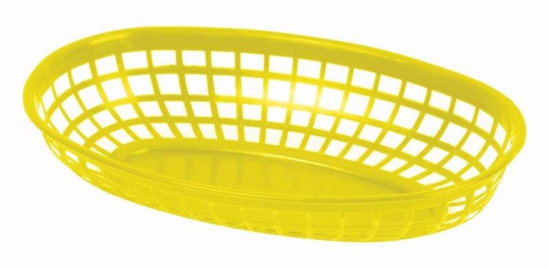 237mm / 9 3/8? Oval Basket, Yellow 