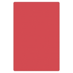 Red Cutting Board, HDPE, 18" X 12" X 1/2" (457mm x 305mm x 13mm) 