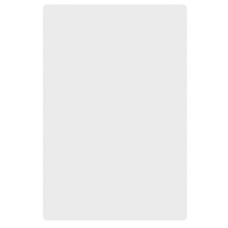 White Cutting Board, HDPE, 18" X 12" X 1/2" (457mm x 305mm x 13mm) 