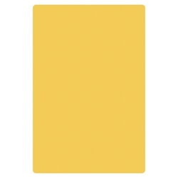 Yellow Cutting Board, HDPE, 18" X 12" X 1/2" (457mm x 305mm x 13mm)   