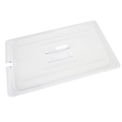 GN 1/1, Notched Slotted Cover, Clear, for Polycarbonate Gastronorm Container 