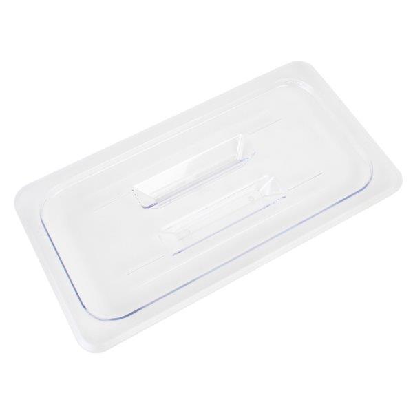 GN 1/3, Standard Solid Cover, Clear, for Polycarbonate Gastronorm Container 