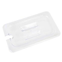 GN 1/4, Slotted Cover, Clear, for Polycarbonate Gastronorm Container 