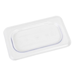 GN 1/9, Standard Solid Cover, Clear, for Polycarbonate Gastronorm Container 