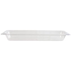 GN 2/4 65mm Deep Gastronorm Pan, Polycarbonate, Clear 
