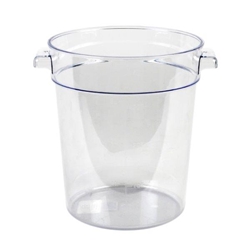3.8Ltr / 4 qt Clear Round Food Storage Container, Polycarbonate  