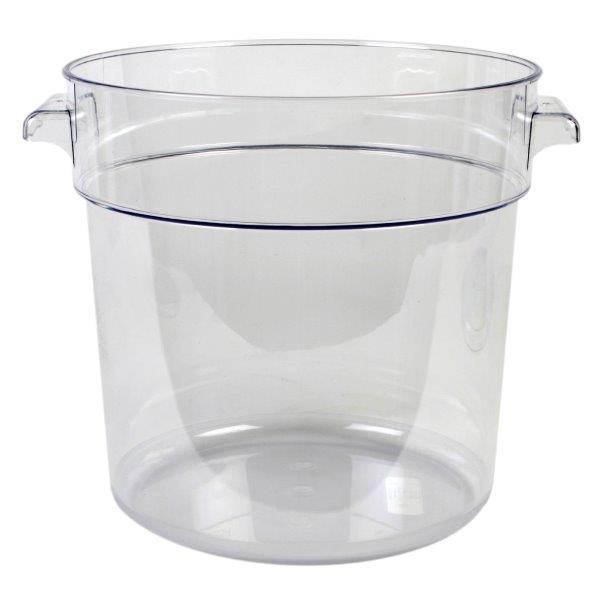 17Ltr / 18 qt Clear Round Food Storage Container, Polycarbonate  