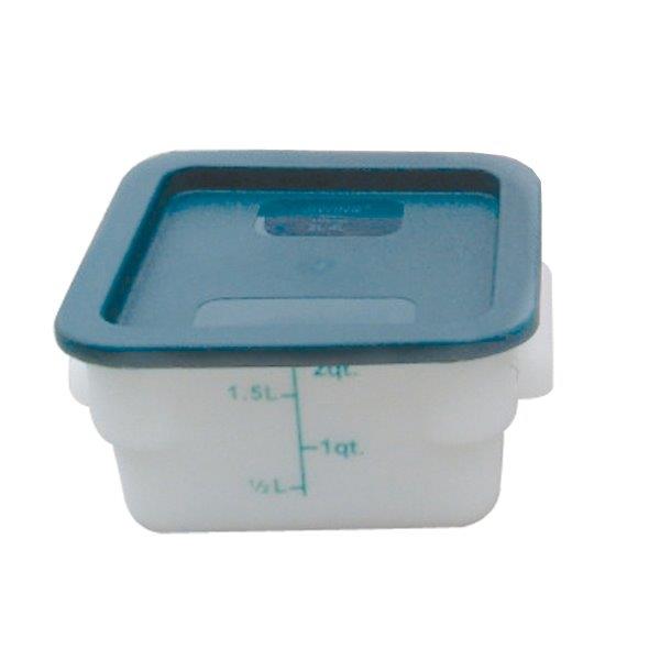 1.9Ltr / 2 qt (200mm x 181mm x 97mm) Square Food Storage Container, Polypropylene 
