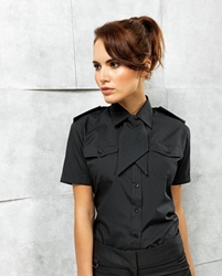 Womens short sleeve pilot blouse 