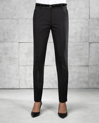 Womens tapered fit polyester trousers 
