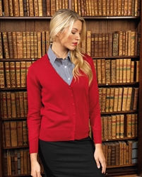 Womens button through knitted cardigan 