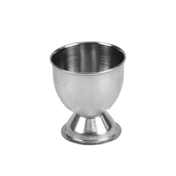 51mm x 54mm / 2" x 2 1/8" H Footed Egg Cup, Stainless Steel 