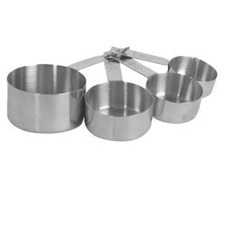 Stainless Steel Measuring Cup Set (1/4, 1/3, 1/2, 1cup) 