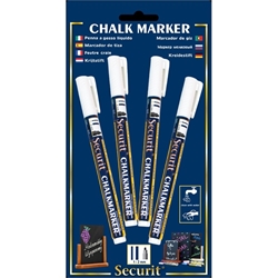 Chalkmarkers 4 Pack White Small (Each) Chalkmarkers, 4, Pack, White, Small, Nevilles