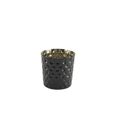 S/St. Serving Cup Hammered 8.5 x 8.5cm Black (Each) S/St., Serving, Cup, Hammered, 8.5, 8.5cm, Black, Nevilles