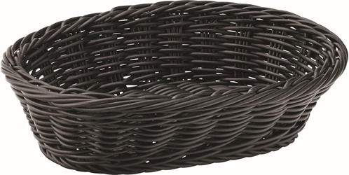 Black Oval Basket 9? / 23cm (6 Pack) 