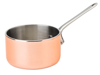 Mini Copper Presentation Saucepan 3? / 7.5cm 5.5oz / 15cl (6 Pack) 