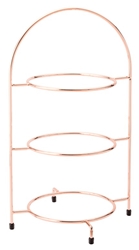 Copper 3 Tier Plate Stand 16.5? / 42cm - to hold 3 x 23cm Plates (each) 