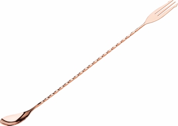 Fork End Copper Cocktail Mixing Spoon 12? / 30cm (12 Pack) 