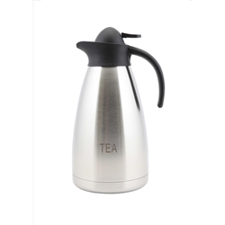 Tea Inscribed Stainless Steel Contemporary Vac. Jug 2.0 (Each) Tea, Inscribed, Stainless, Steel, Contemporary, Vac., Jug, 2.0, Nevilles