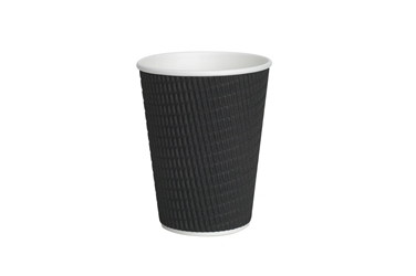 12oz Black Ripple Cup 