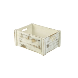 Wooden Crate White Wash Finish 41 x 30 x 18cm (Each) Wooden, Crate, White, Wash, Finish, 41, 30, 18cm, Nevilles
