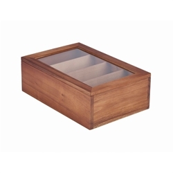 Acacia Wood Tea Box 30X20X10cm (Each) Acacia, Wood, Tea, Box, 30X20X10cm, Nevilles
