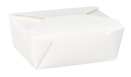 No 8 Dispo-Pak White Food Container 46oz (6 x 50 Pack) 