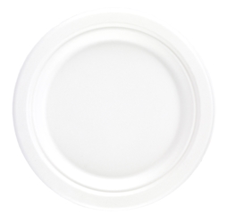 6” Bagasse Round Plate (8 x 125 Pack) 