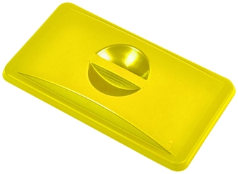 Yellow Closed Lid For Slim Recycling Bin (Each) Yellow, Closed, Lid, For, Slim, Recycling, Bin, Nevilles