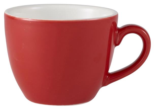 Royal Genware Bowl Shaped Cup 9cl Red (6 Pack) Royal, Genware, Bowl, Shaped, Cup, 9cl, Red, Nevilles