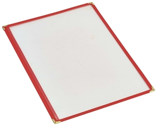 Red American Style A4 Menu Holder - 1 Page (Each) Red, American, Style, A4, Menu, Holder, 1, Page, Nevilles