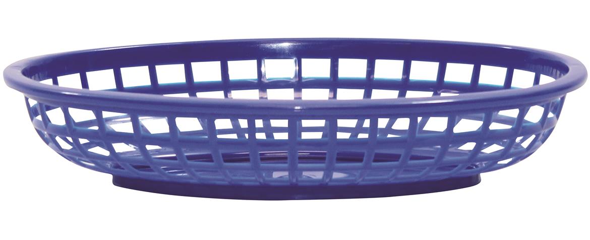 Classic Oval Baskets Hight Density Polyethylene Royal Blue 24x15x5cm (36 Pack) 