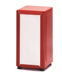  Napkin Dispenser, Red, 4.75 x 3.87 x 7.5” 